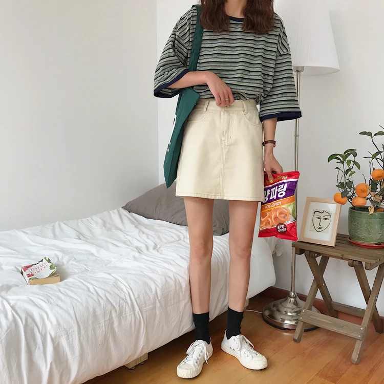 Юбки Женские однотонные нежные карманы Harajuku Ulzzang мини юбка женская s Высокая талия корейский стиль уличная одежда для девочек школьниц