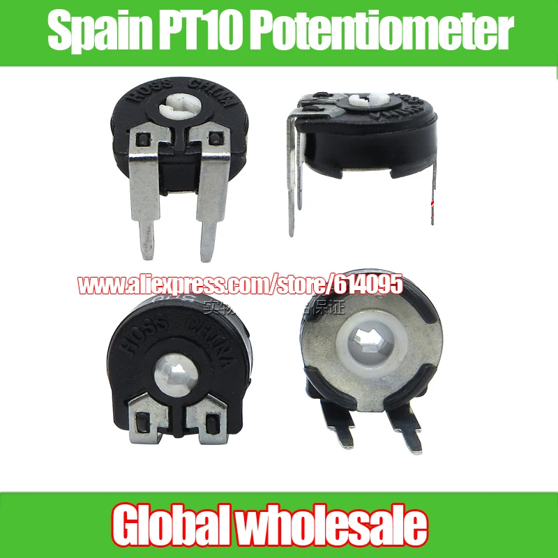 20 шт. потенциометр с регулируемым сопротивлением 500 Ом 2K 3K|potentiometer ohm|potentiometer