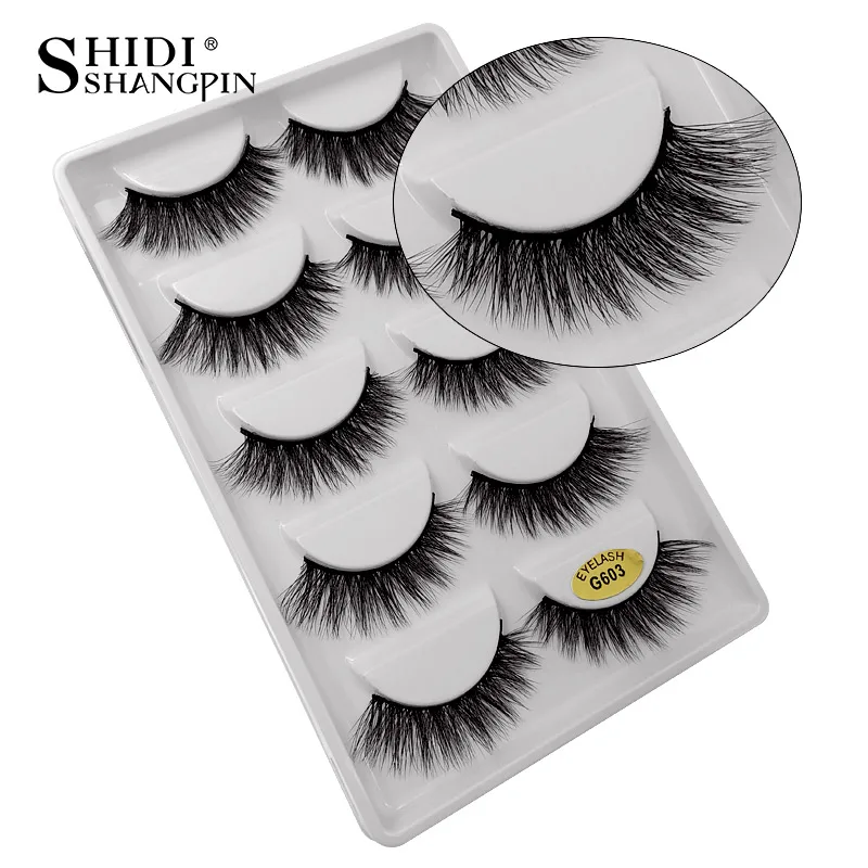 Lotes de Preço por Atacado Feitos à Mão Novo Vison Cílios Postiços Natural Longo 3d Maquiagem Falso Cils 50 10 Beleza e saúde