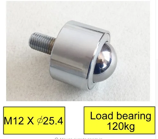

Factory outlets KSM25-FL,straight universal ball/caster/wheel Precision delivery ball,M12 screw,load bear 120kg,durable,hardware