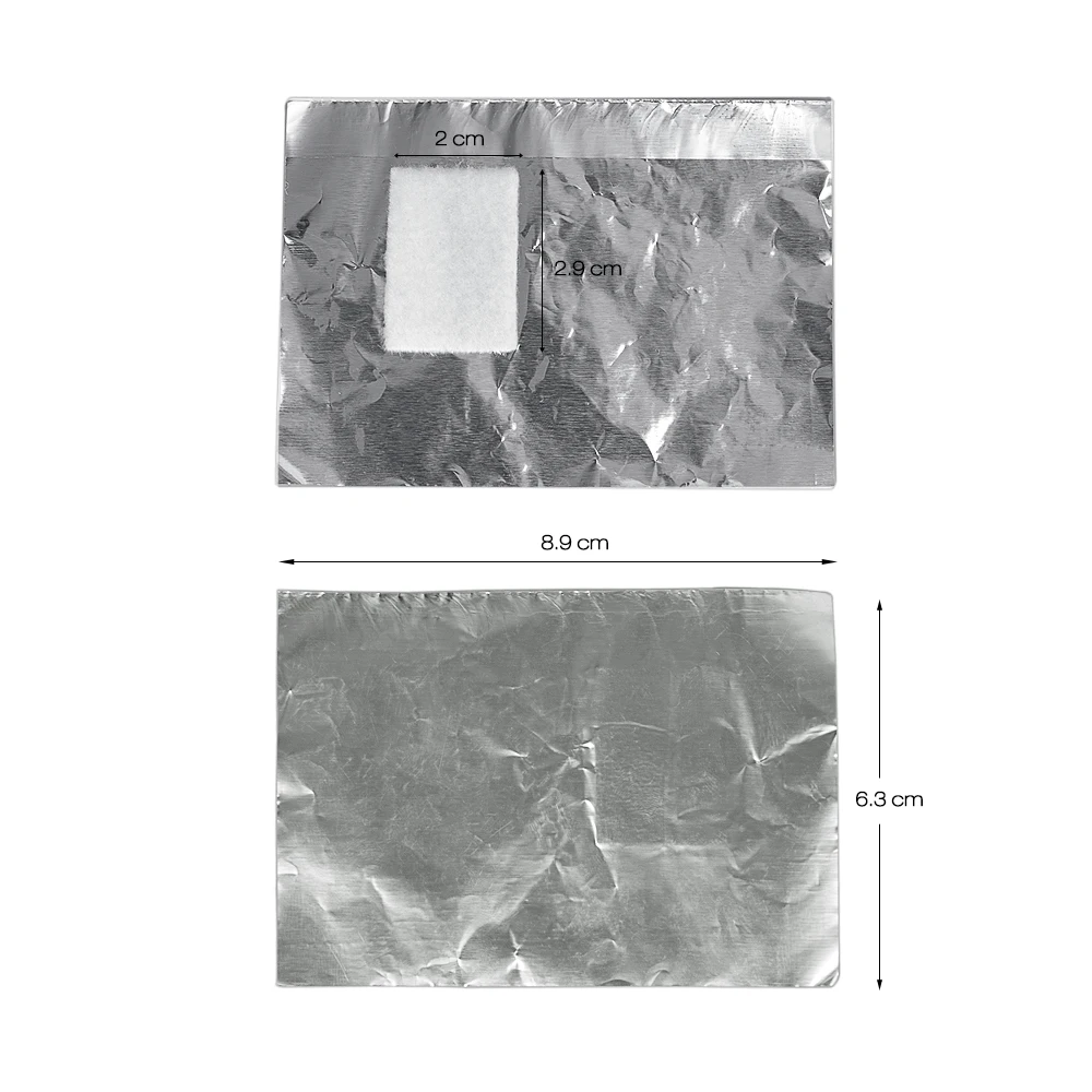 100 шт./лот, акриловый Гель-лак из алюминиевой фольги для ногтей, удаляющий Лаки, обертывание для снятия лака, инструмент для макияжа