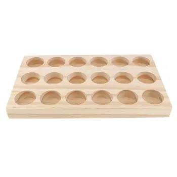 

Hot selling Wooden Essential Oil Tray Handmade Natural Pine Wood Display Rack Demonstration Station
