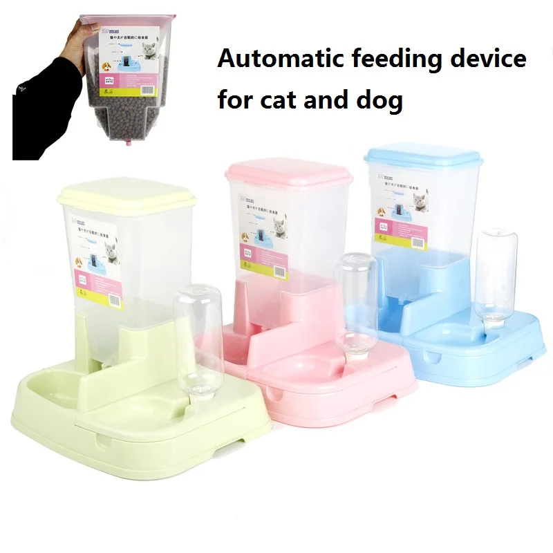Fashion Dog Cat bowl Feeder Bowl Water Dispenser Pet Feeder Dual