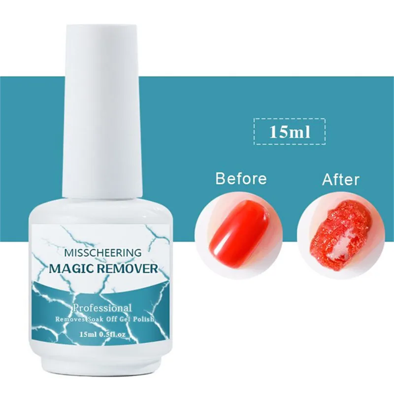 

8ml/15ml Nail UV Gel Polish Burst Magic Remove Gel Liquid Fast Soak Off Surface Layer Nail Art Acrylic Clean Degreaser for Nails