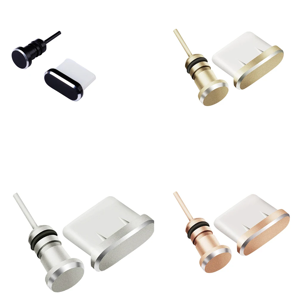 

2PCS/Set Dust Plug Replacement for Xiaomi Huawei Samsung Type-C Charging Port Earphone Jack USB Dust Plug Kit
