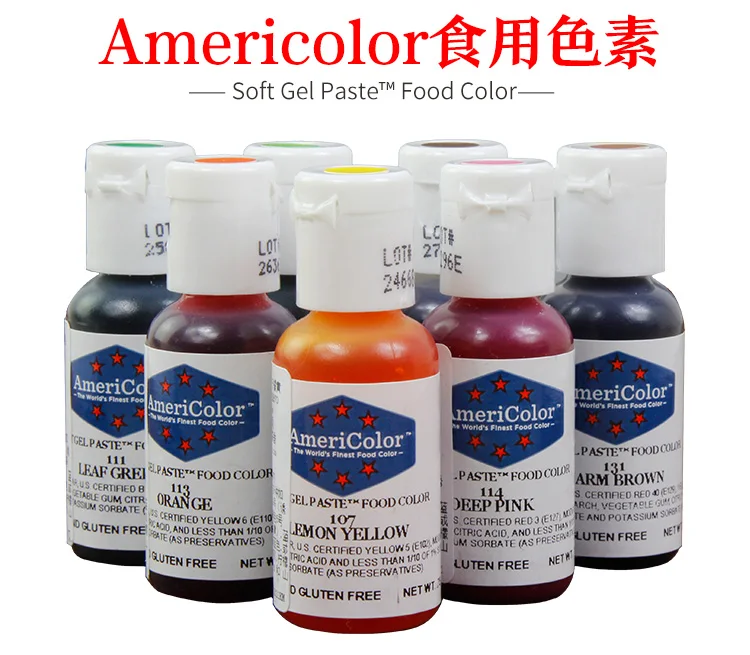 Американский американский цвет натуральный съедобный пигмент 41 цвет s крем помадка торт макарун КРЕМ пигмент 1 шт 21 г