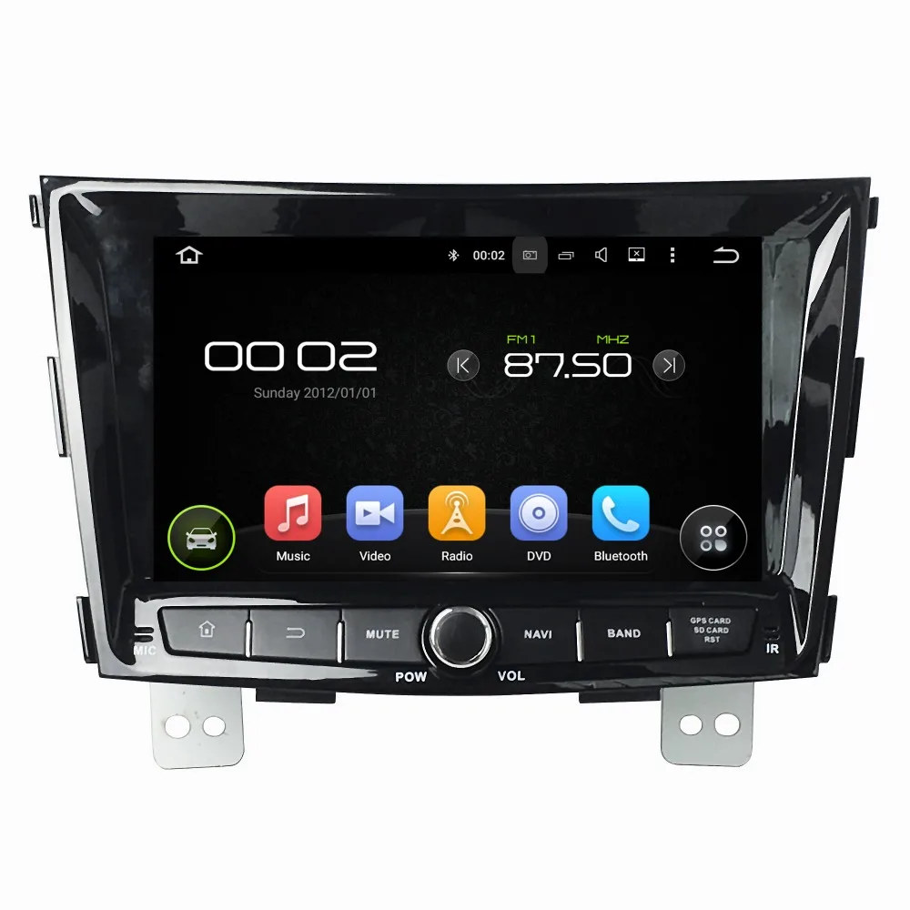 1024x600 Android 5.1.1 Quad Core Ssangyong tivolan 2014-deckless радио gps-навигация 3 г WiFi BT (нет DVD) русский