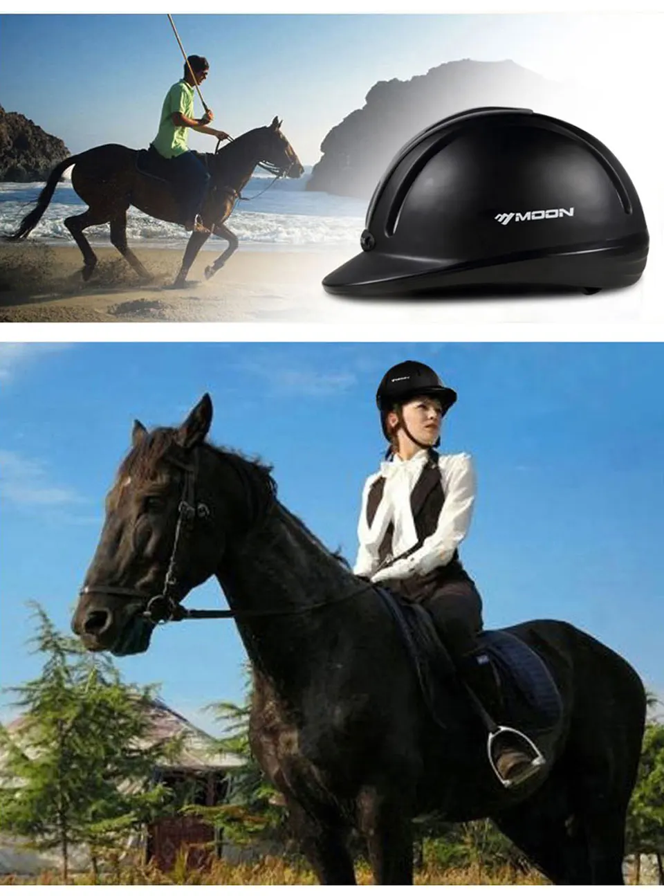 MOON высокое качество, шлем для верховой езды, шлем для верховой езды, дышащий, прочный, безопасность, полупокрытие, шлемы для верховой езды, ПВХ+ EPS