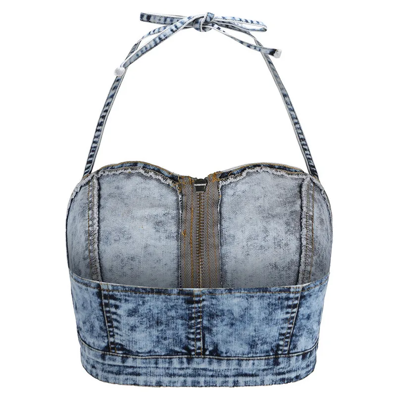 2019 New Design Womens Summer Denim Vest Fashion Sleeveless Zipper Casual Clothing For Ladies Girls 40JU18 (12)