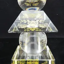 Башня Будды/тафагата сердце секретное сокровище ствол тела relic/индийская башня 5*5 белый кристалл 12 см высокий пять Tashelita