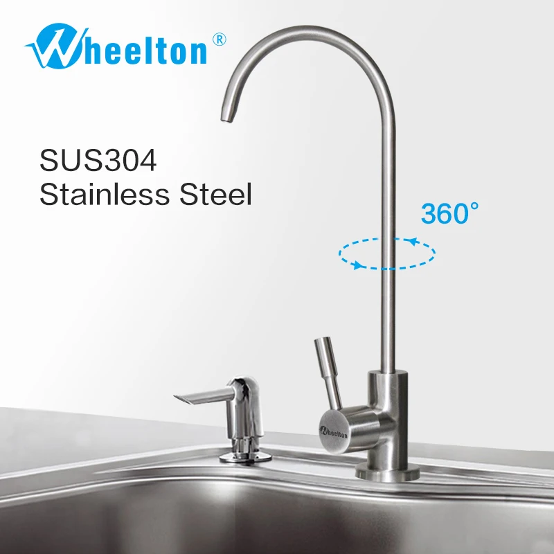 

Wheelton RO Faucet 304 Stainless Steel Lead-free Kitchen Drinking Water Tap For Filter Purify System such as Reverse Osmosis