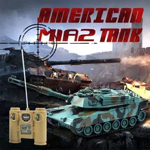 ET RC Tank Remote Control Track 1/28 Infrared RC Battle Tank Cannon & Emmagee RC tiger tank with fort rotate Fighting Tank 99804