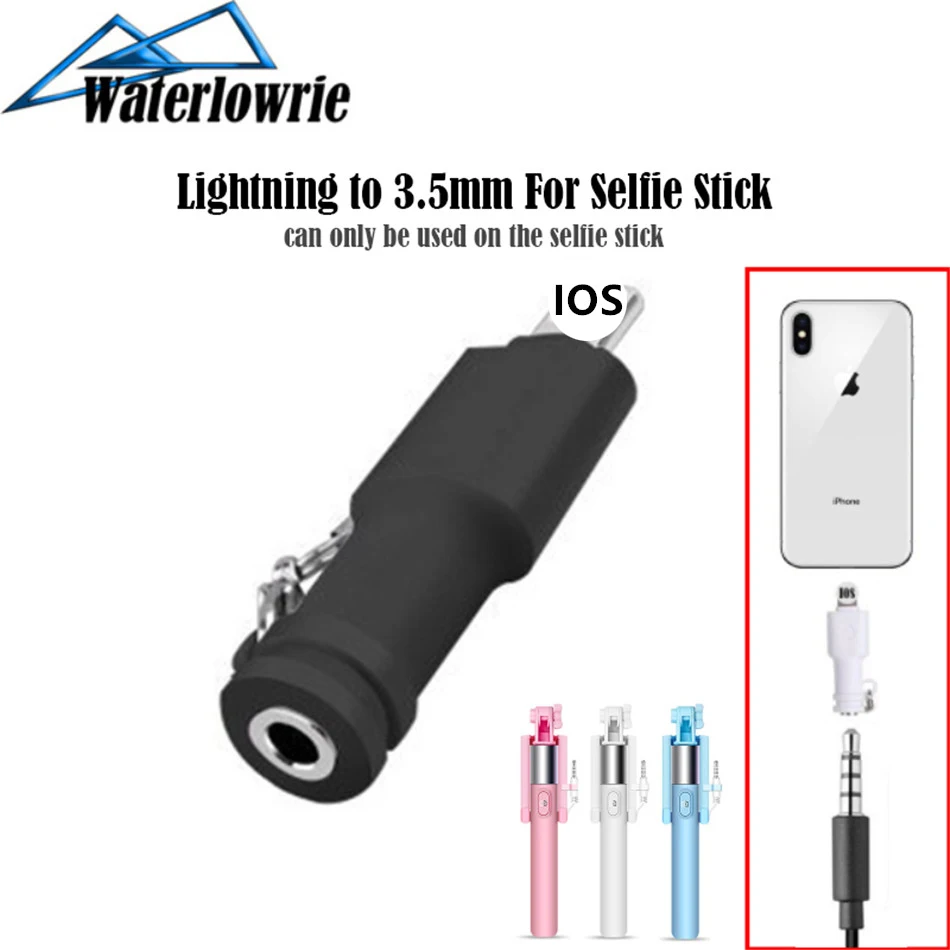 

Selfie 3.5mm Jack Adapter For iPhone 7 8 X XR XS mini AUX Adapter For Lightning Female To 3.5mm Male Adapters For Selfie Stick