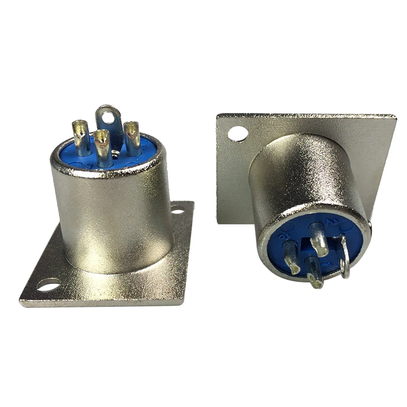 12 шт./лот 3 контактный XLR штекер Панель крепление дуги Male Connector соединитель для
