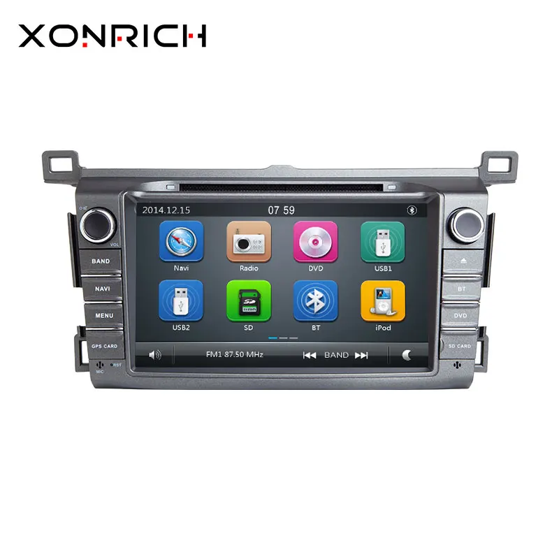 Xonrich автомобильный мультимедийный плеер 2 din gps DVD для Toyota RAV4 Rav 4 2013 навигация Авторадио аудио головное устройство стерео DAB