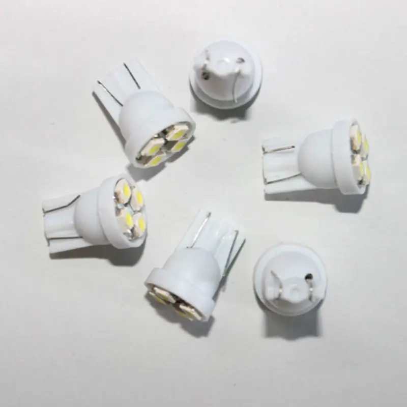 Новинка 10 шт. 12 В T10 4 SMD СВЕТОДИОДНЫЙ Автомобильный светильник на танкетке