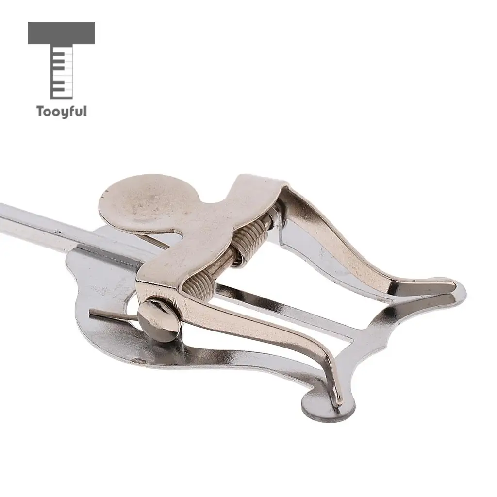 Tooyful Nickel-plated Trumpet Marching Clamp-on Lyre Sheet Music Stand Instrument Holder