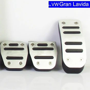 

Car Petrol Clutch Fuel Brake Braking Pad Foot Pedals Rest Plate for VW Volkswagen Lavida Lamando Scirocco Auto Pedals