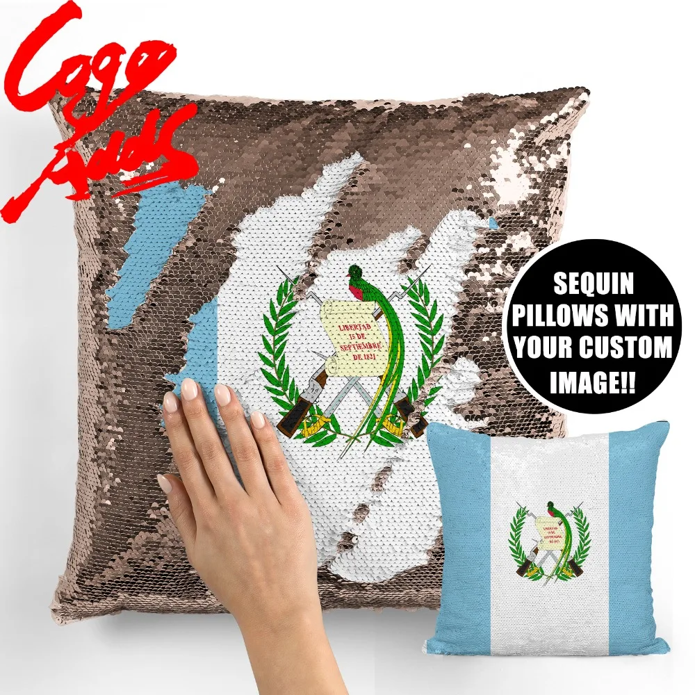 

Guatemala decorative throw pillows reversible mermaid sequin pillow case cover dropshipping