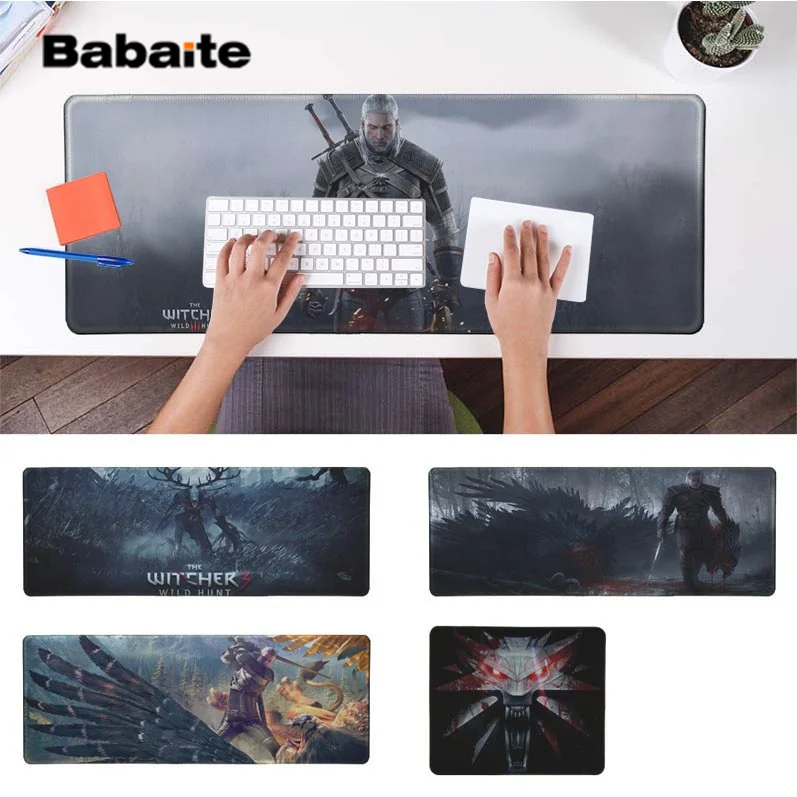 

Babaite Funny The Witcher 3 Wild Hunt Silicone large/small Pad to Mouse Game Rubber PC Computer Gaming mousepad