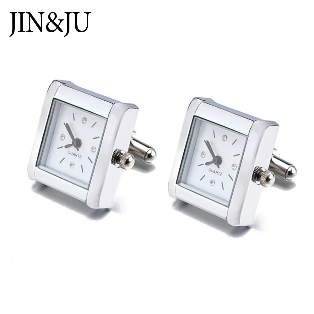 JIN& JU мужские ювелирные изделия Лидер продаж часы дизайн ювелирные изделия джентльмен запонки функциональные часы Запонки настоящие часы для мужчин s