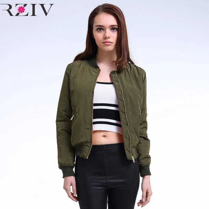 Color mood outerwear Short Jacket Women Round-Neck Baseball Basic Jacket Female Jaqueta Feminina Coat