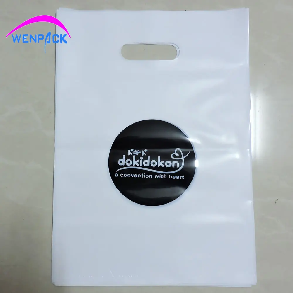 Buy 25x35cm custom print logo plastic gift bags for