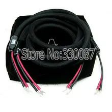 Free shipping Kharma KIC-GR-1C silver-Gold speaker cable Loudspeaker Cable with 2 to 2 spade connection plugs