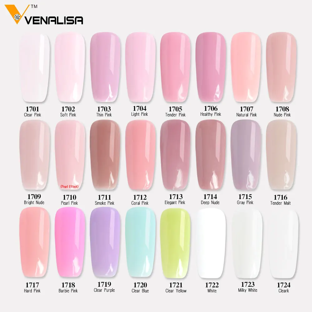 #60930 Venalisa Hard Jelly Gel CANNI Supply Bulk Pack Camouflage Gel Soak Off UV LED Poly Gel Extension Long Lasting Nail Gel