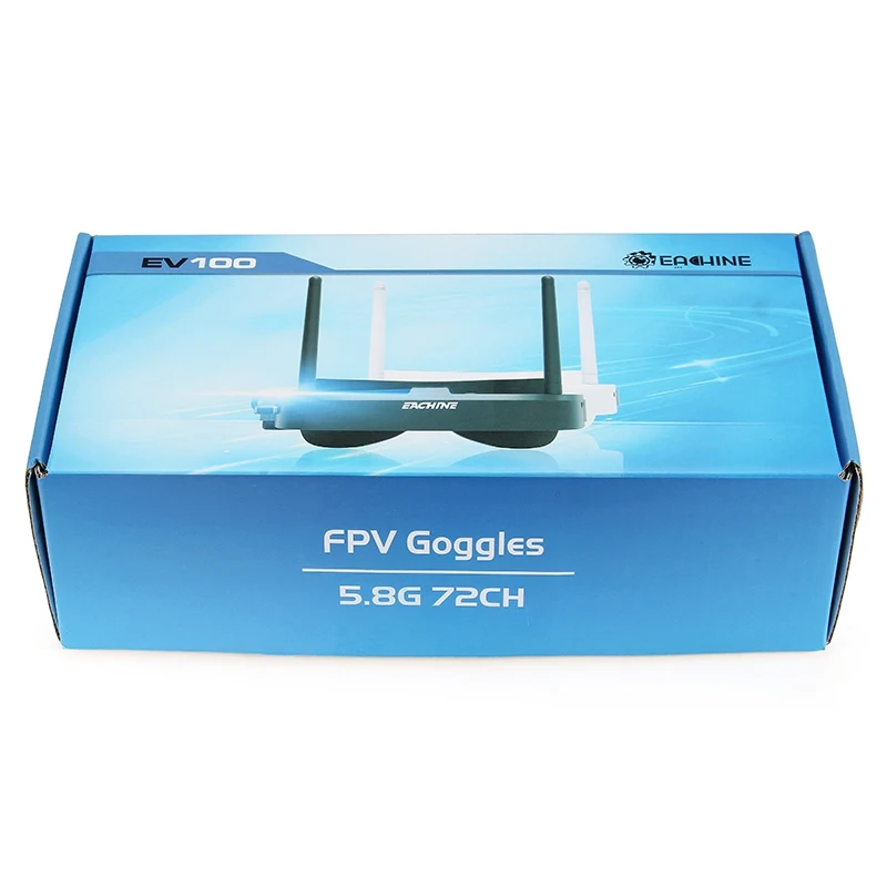 Eachine EV100 5,8G 72CH FPV гоночные очки VR гарнитура очки с 7,4 V 1000mAh батарея черный белый против Fatshark Aomway