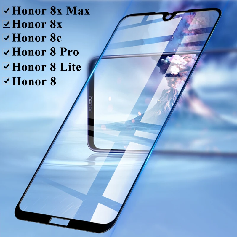 Закаленное стекло 9H для huawei honor 7x 8x 8c 9 10 lite пленка p10 p20 p30 pro mate 20 Защитное экрана |