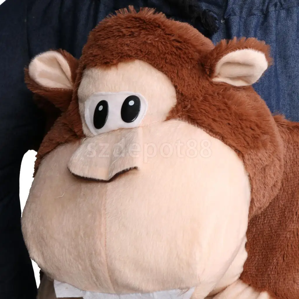 Gorilla Monkey Back Shoulder Carry on Fancy Dress Halloween Christmas Birthday Party Outfit Ride On Suit