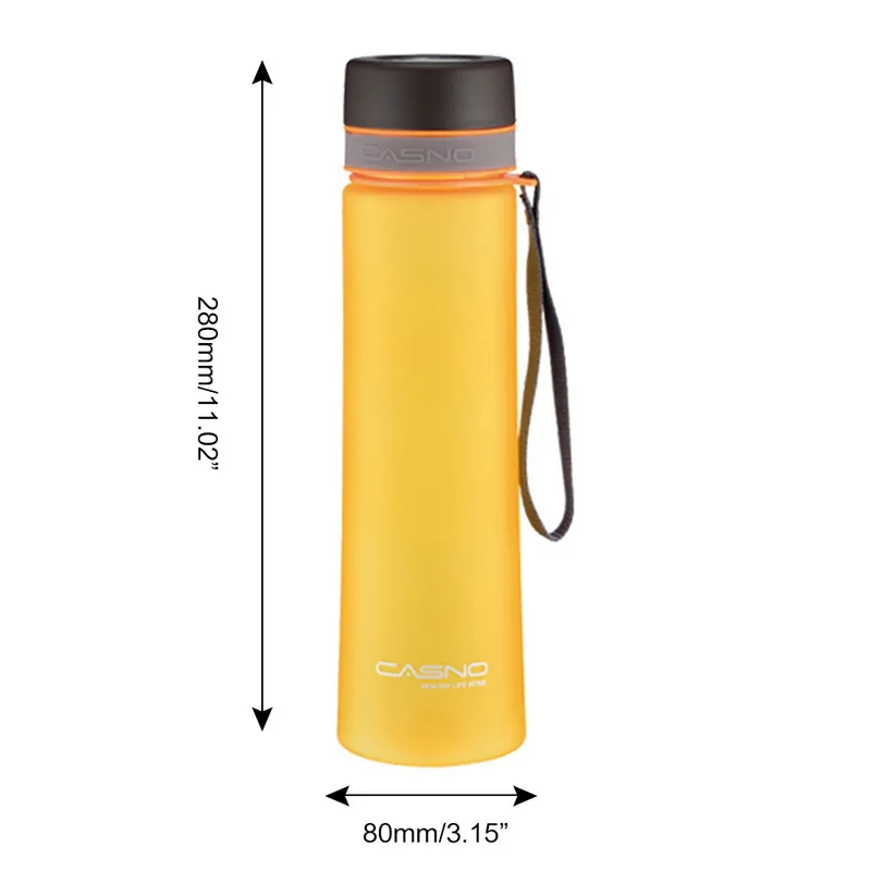 Urijk 580 мл анти горячий герметичный пластиковый рукав бутылка для напитков уплотнение соломы Спортивная бутылка для воды экологичный протеиновый порошок шейкер - Цвет: Orange D 1000ml