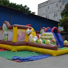 Интересный надувной замок-батут для оптовой продажи, надувная горка Горячая