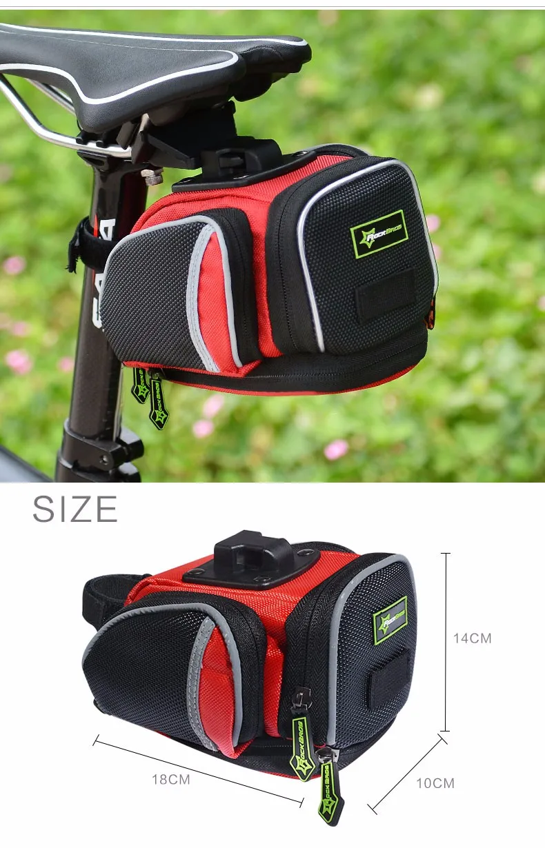 Discount ROCKBROS Bicycle Bike Rear Bag Rainproof Nylon Bike Saddle Tube Bag Outdoor Cycling Mountain Bike Back Seat Tail Pouch Package 17 Discount ROCKBROS Bicycle Bike Rear Bag Rainproof Nylon Bike Saddle Tube Bag Outdoor Cycling Mountain Bike Back Seat Tail Pouch Package 17