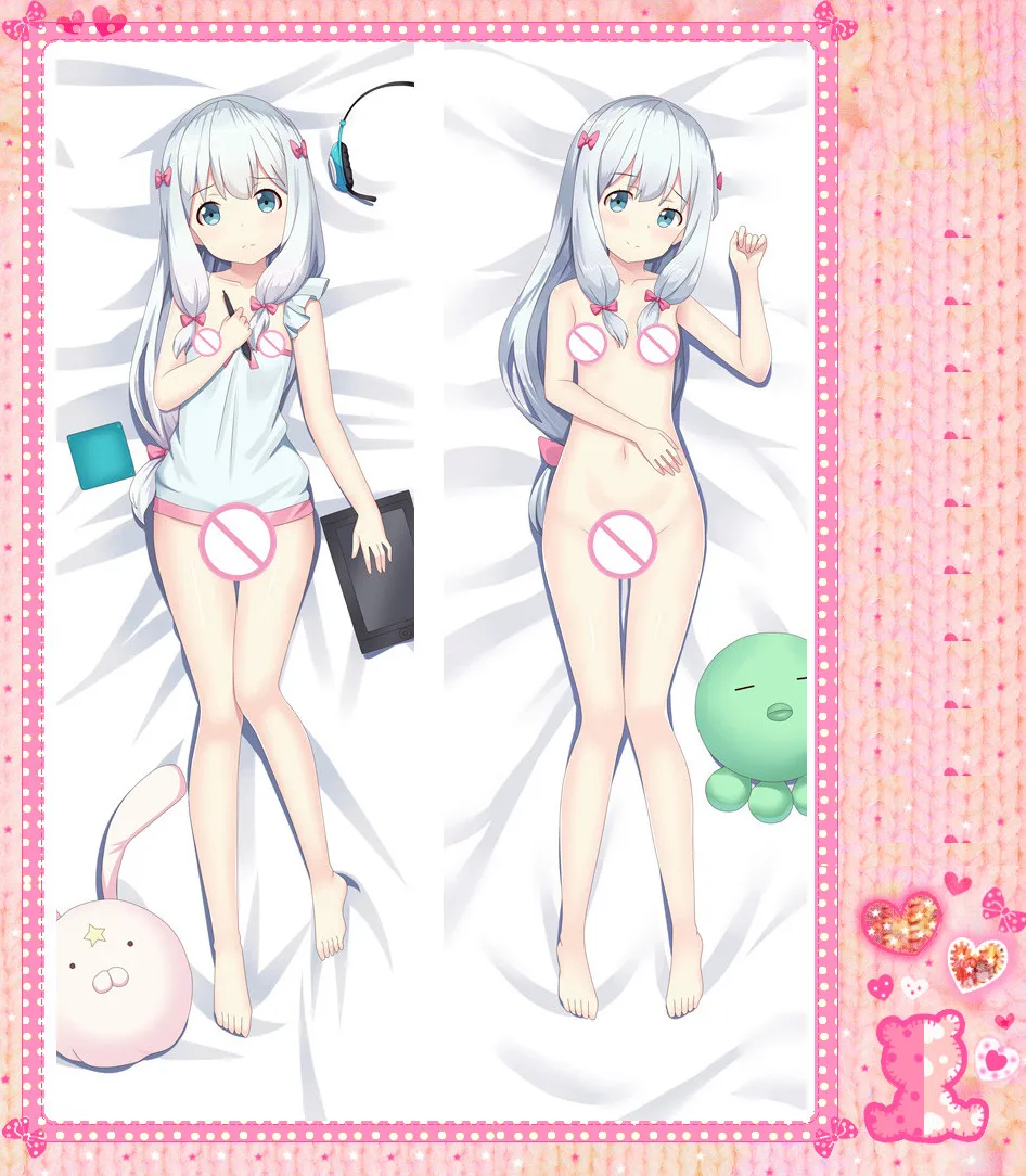 

Anime Cartoon Izumi Sagiri Double Sided Bolster Hugging Peach Skin 2 Way Pillow Case Pillow Cover Pilllowcase Gift 78018