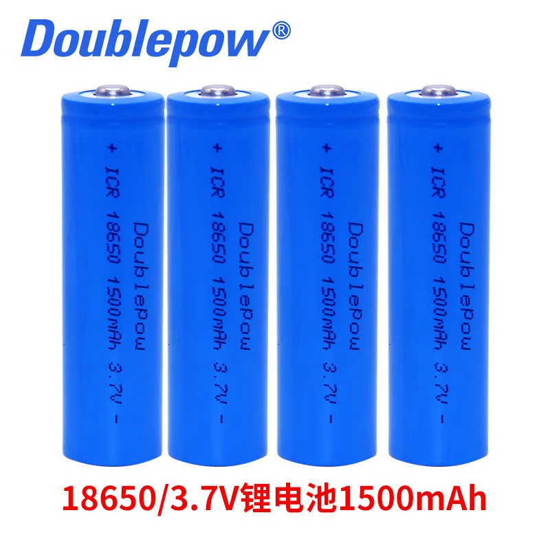4 шт./лот Бесплатная доставка Горячая Распродажа Doublepow DP 18650 1500mA 3 7 в литий ионная