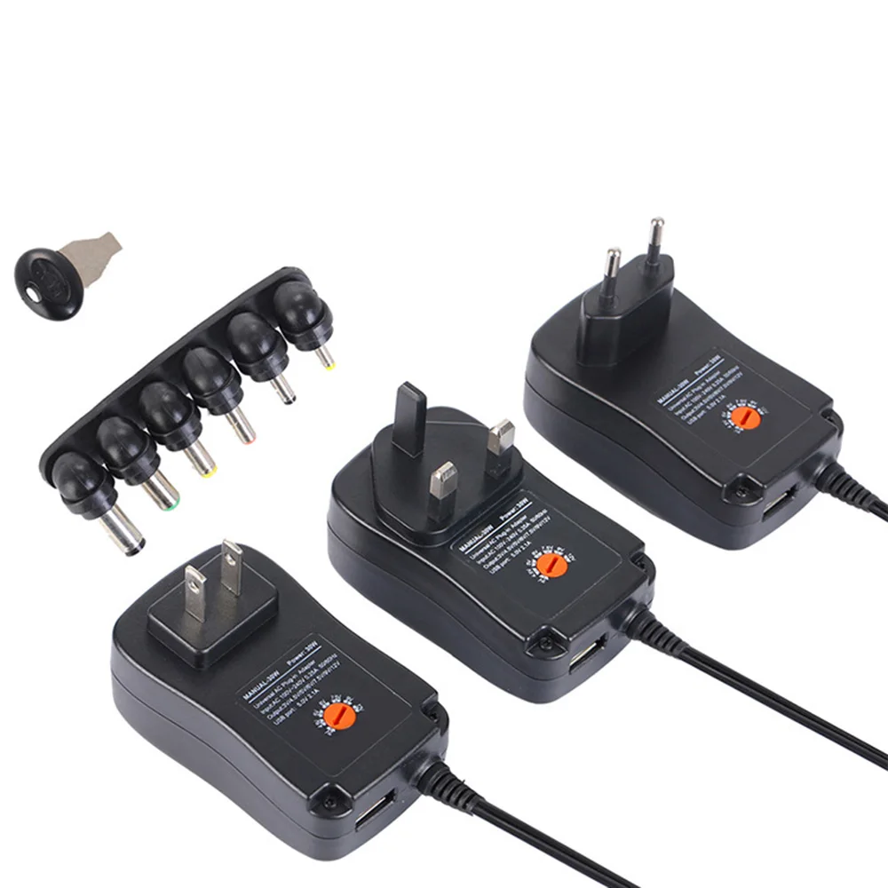 

Universal USB Charger Laptop Power Charging Mobile Phone Charger Power Supply Adapter Plug DC 3V -12V 30W Adapter