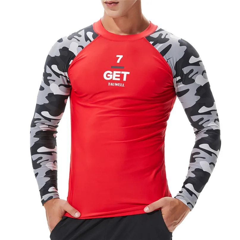 UV Protect Surfing Rash Guard Men Swimwear Long Sleeve Swimsuit Mens Rashguard Surf Shirt For Swimming Sailing Diving Wetsuits 2 (14)
