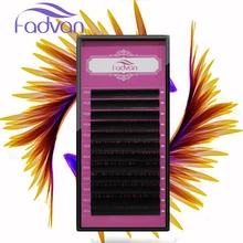 Fadvan ресницы 0,05 все размеры 10 шт ложный Материал «норка» наращивание ресниц Тонкий и мягкий поднос ресницы для наращивания