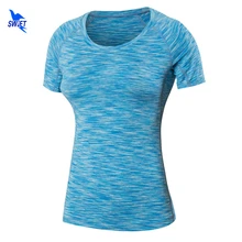 Быстросохнущие облегающие Женские футболки эластичная футболка с короткими рукавами для фитнеса обтягивающая рубашка для бодибилдинга бега йоги o-образным вырезом Camo Топы Тройник