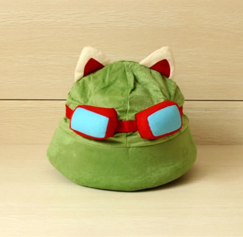 

LOL Teemo Plush Hat lol Great quality Cosplay for Gamer Chirstmas gift
