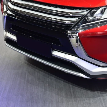 

For Mitsubishi Eclipse Cross 2018 2019 ABS Matte Front Bumper Skid Molding Cover Decoration Trim 2pcs Auto Accessories