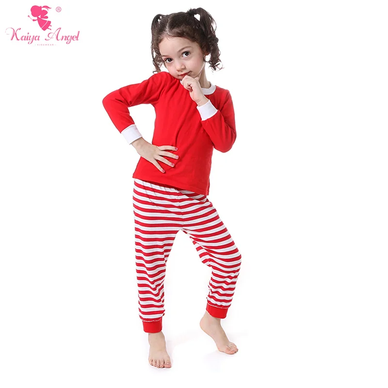 アウトレット店舗 カイヤ天使幼児女の子服クリスマスパジャマ女の子ブティック衣装服セットブティック子供服赤白ストライプ Boutique Pajamas Outfits Girls Outfitschristmas Boutique 非対面取引 Sekkomon Jp