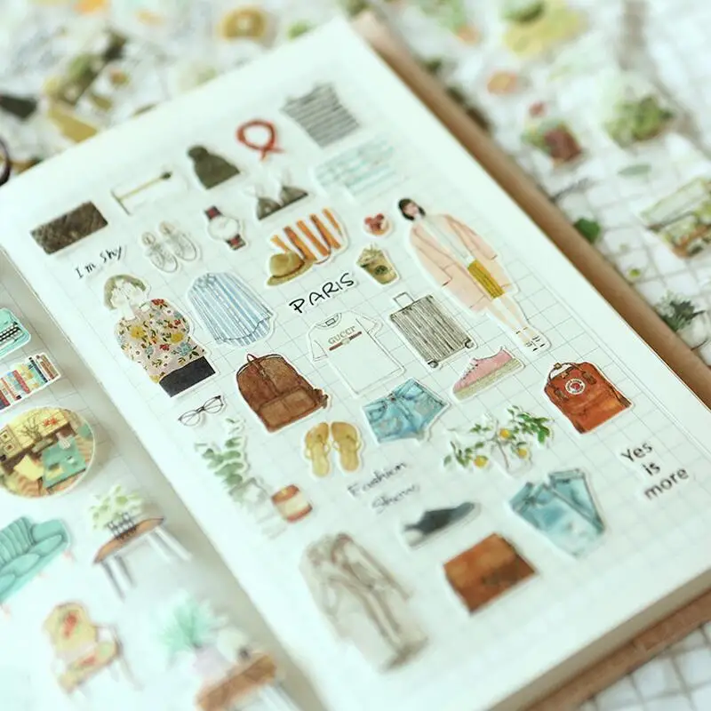 

2 pcs/lot Warm Homeland Succulent Plant Cactus Art Stickers Adhesive Stickers DIY Decoration Stickers Scrapbooking Albums Tag