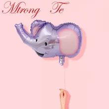 1 шт. 98*65 см мультфильм голова слона баллон детская игрушка фольги Гелий Слон-шар для детей крещение рождение вечерние поставки