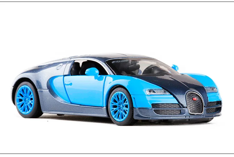 Высокая симуляция 1:32 Bugatti Veyron гоночная модель автомобиля из сплава акустооптические транспортные средства модель автомобиля Классическая Детская игрушка Подарки