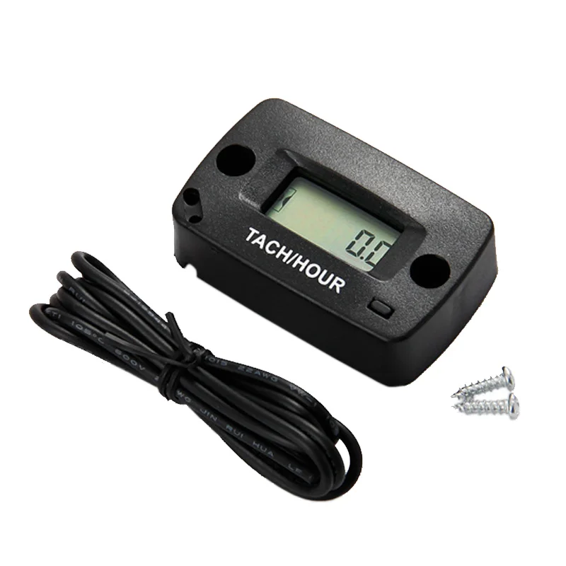 

IP68 Digital inductive Tachometer tach RPM Hour Meter for gas engine mower ATV Motorcycle Snowmobile jet ski motocross pit bike