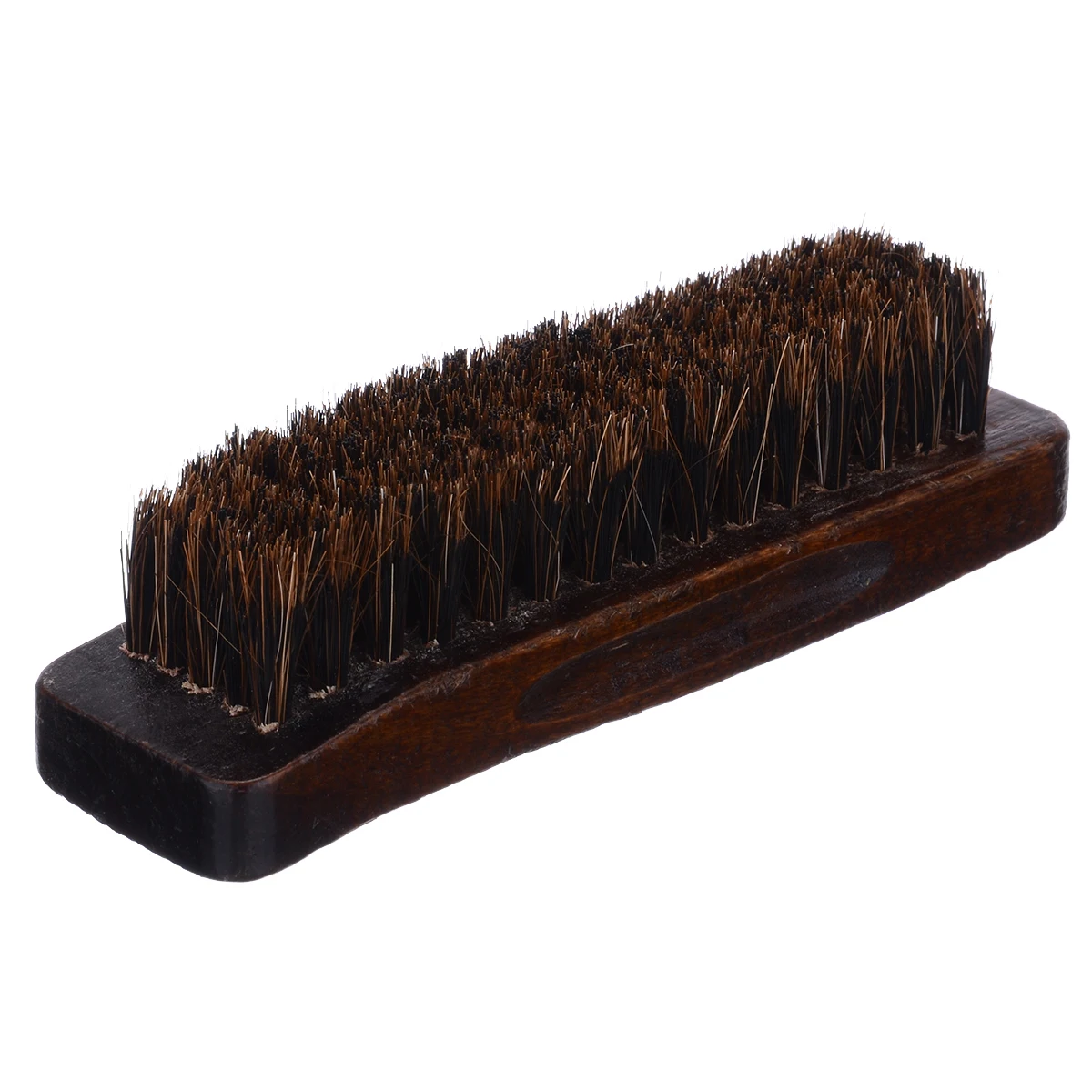 Wooden Handle Natural Bristle Horse Hair Shoe Shine Buffing Cleaning Brush Polishing Tool Home Cleaning Gadget