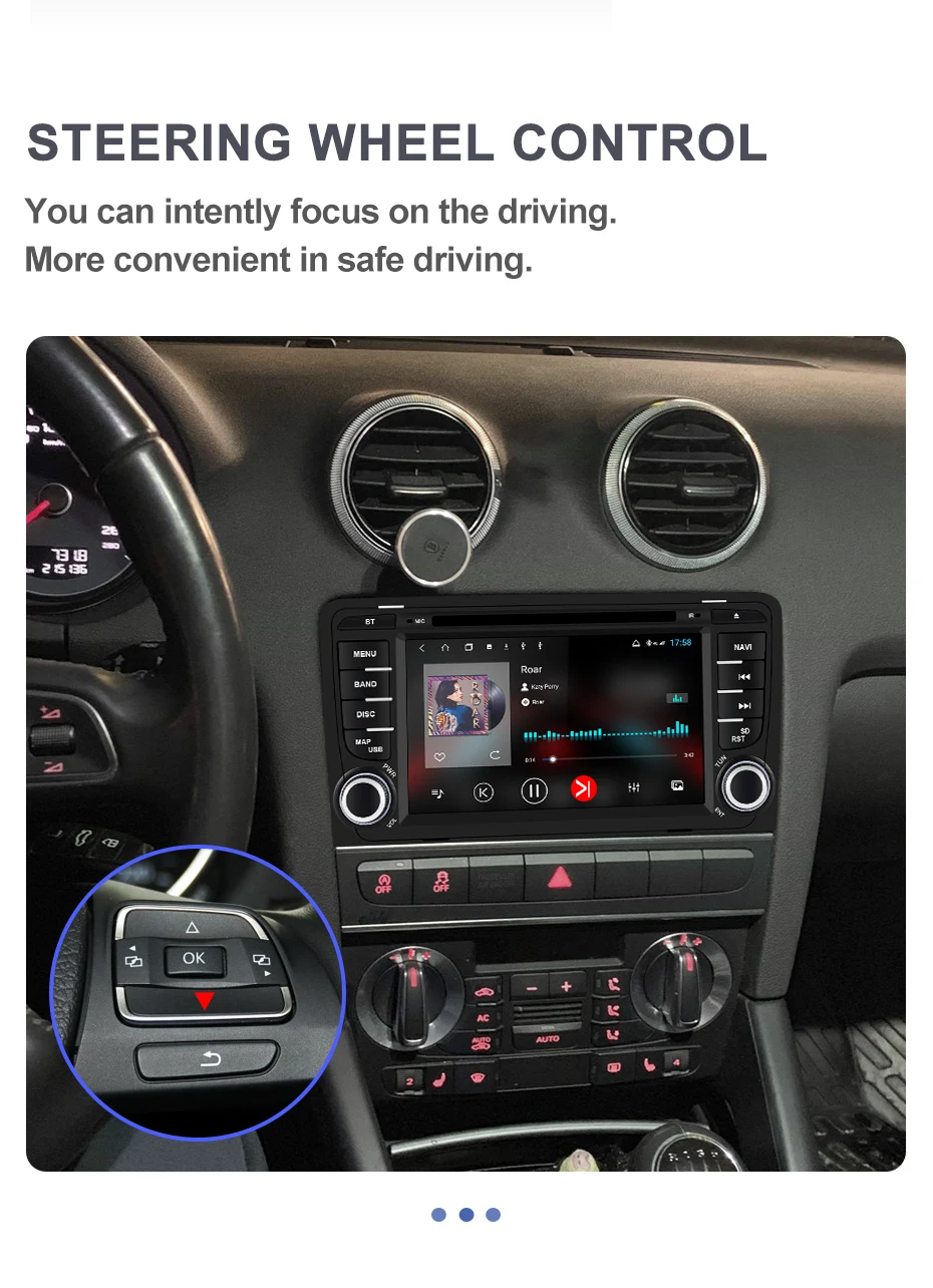 Discount Isudar H53 2 din Car Radio Multimedia Player Android For Audi/A3/S3 2002-2013 GPS Octa Core 4GB 64GB 1080P Camera DSP USB DVR FM 17